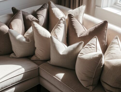 układ poduszek do sof