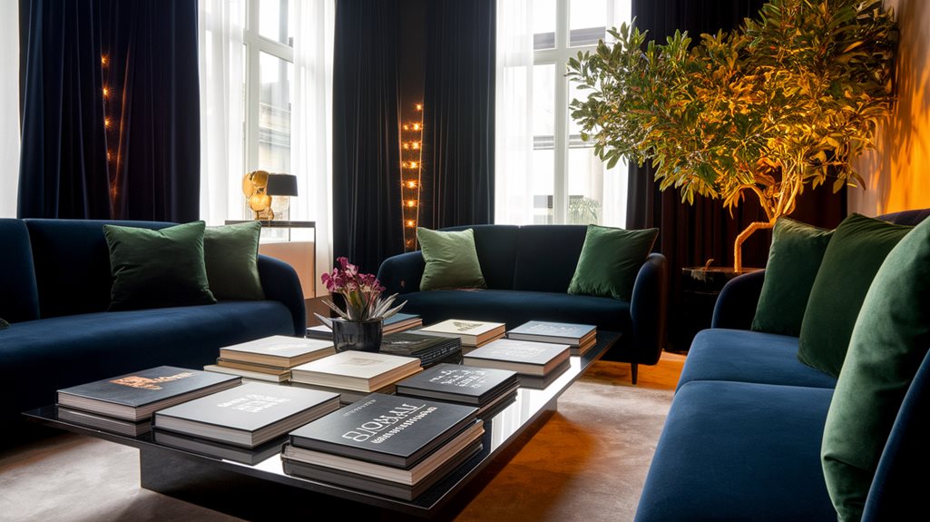 zielona i granatowa elegancja