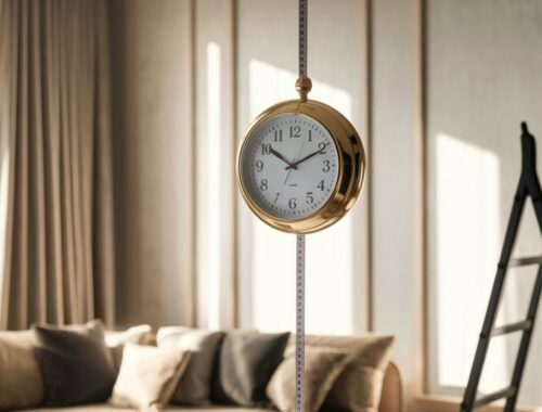 dekoracyjne wieszanie zegara