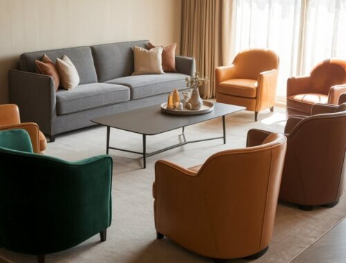 idealne krzesło do szarej sofy